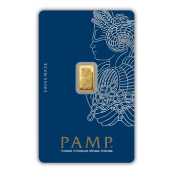 Sztabka złota 1 gram, PAMP - złoto inwestycyjne